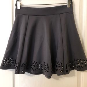 H&M dark grey skirt with cutouts🌺 Size 10